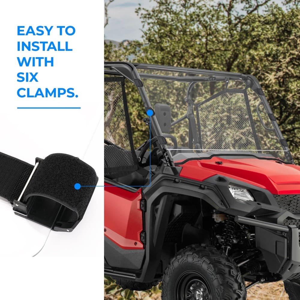 Kemimoto Honda Pioneer 1000/1000-5/1000-6 Full Windshield