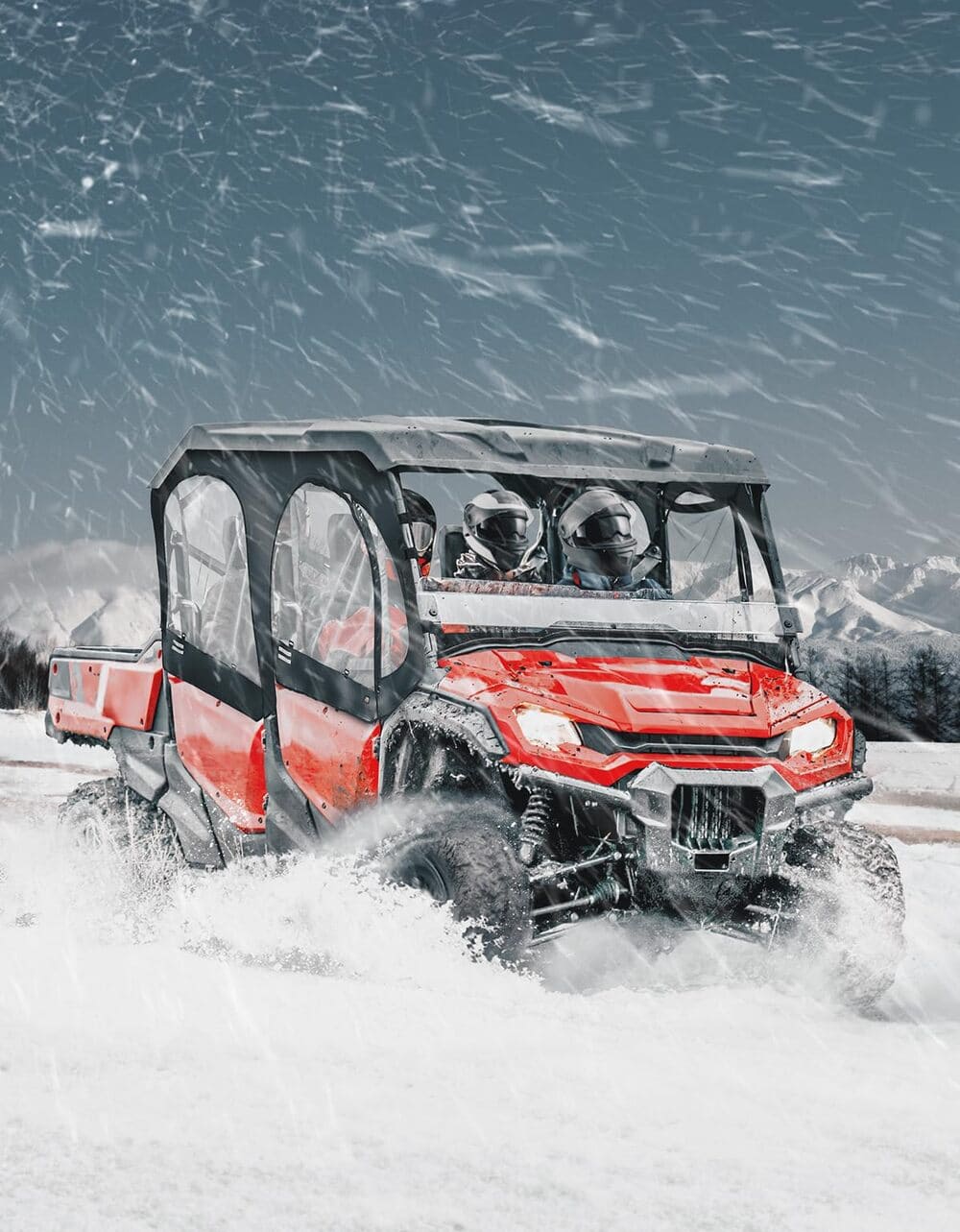 Kemimoto Honda Pioneer 1000-6 Soft Upper Door Cab Enclosure Set