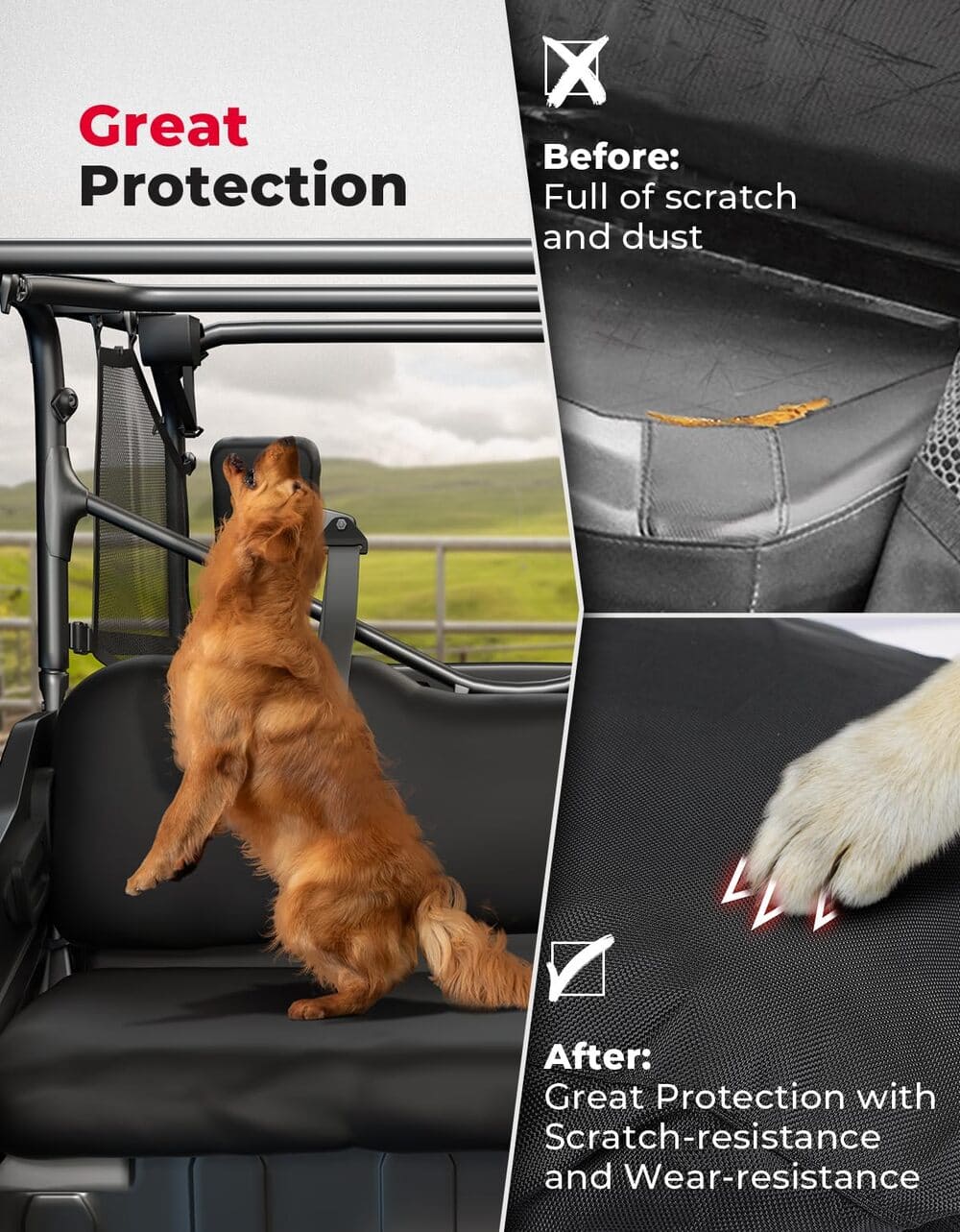 Kemimoto Honda Pioneer 1000 Upgraded Seat Covers