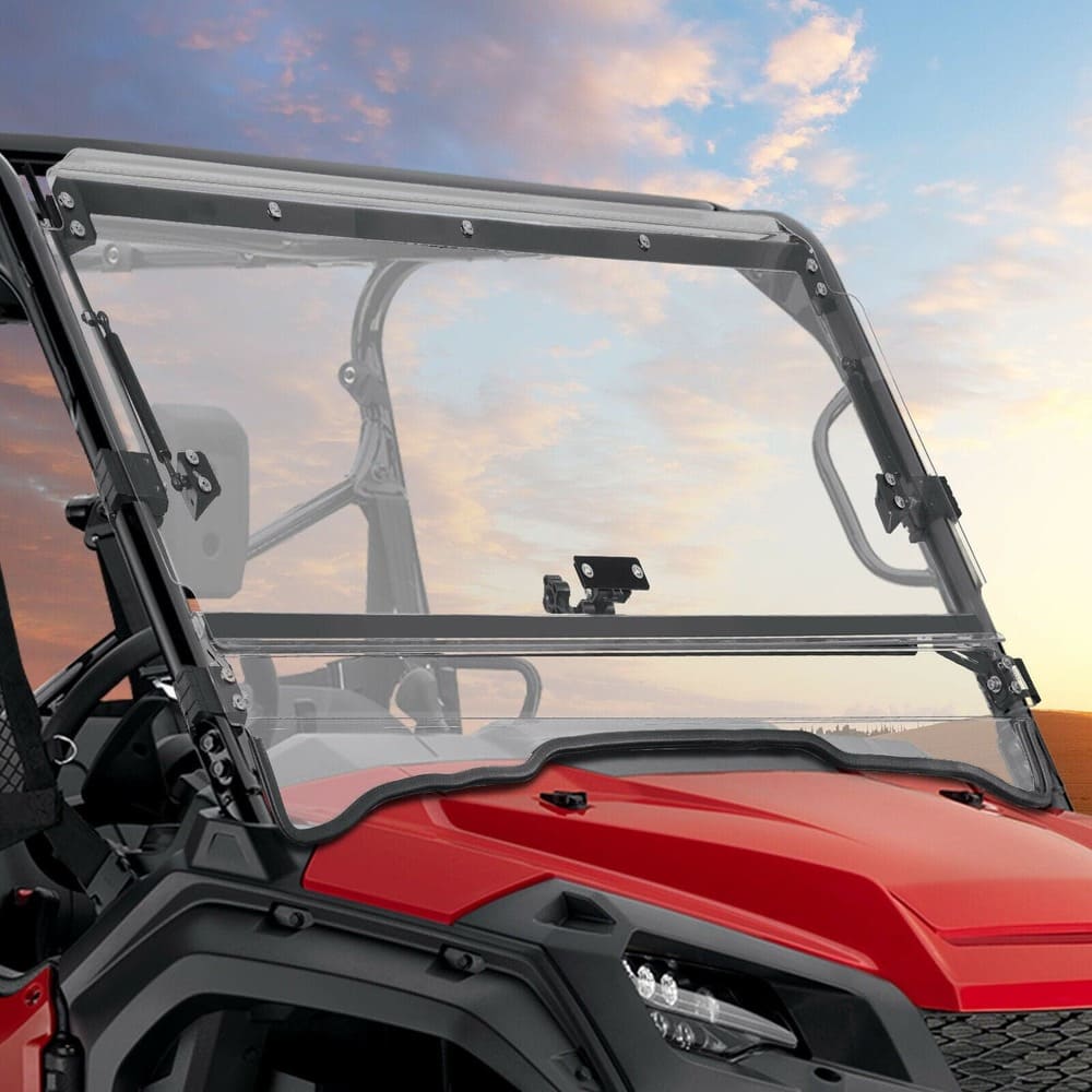Kemimoto Honda Pioneer 1000 UTV 3-in-1 Flip Windshield