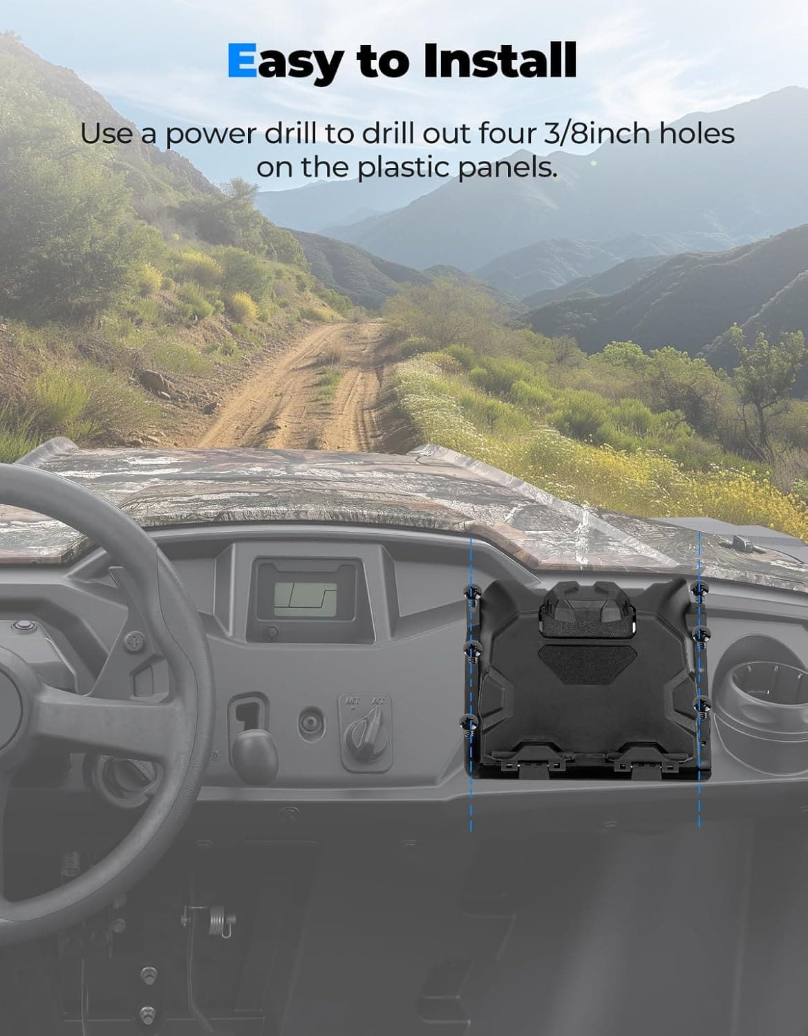 Kemimoto Honda Pioneer 500 Electronic Device Holder