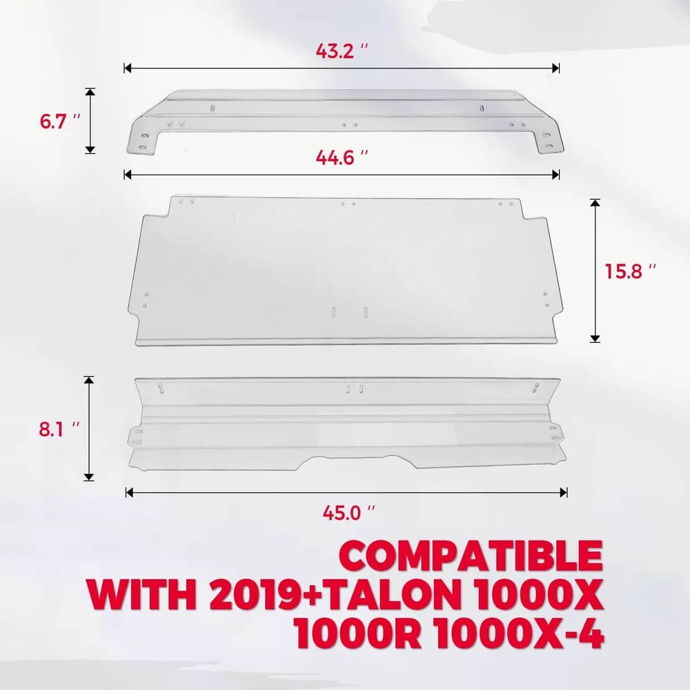 Kemimoto Honda Talon 1000R Flip 3-in-1 Windshield