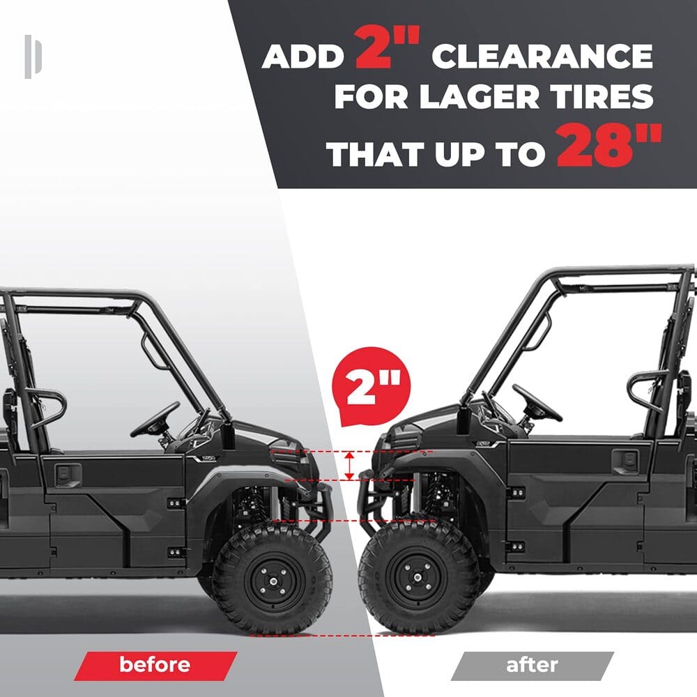 Kemimoto Kawasaki Mule Pro 2" Lift Kit