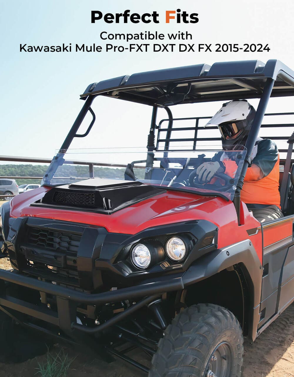 Kemimoto Kawasaki Mule Pro UTV Hood Scoop