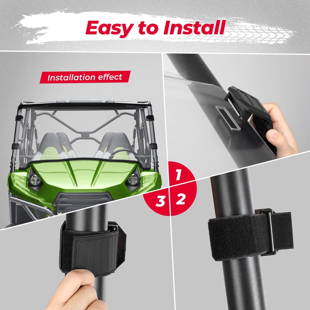 Kemimoto Kawasaki Teryx 4 750/Teryx 800 Front Full Windshield