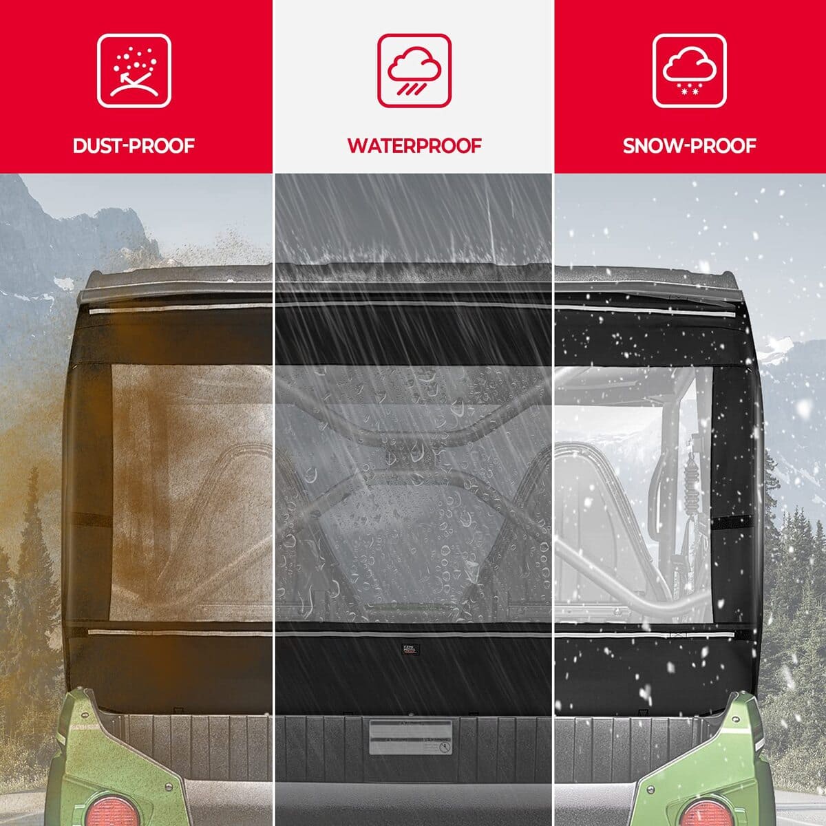 Kemimoto Kawasaki Teryx 4 /800 Soft Rear Windshield