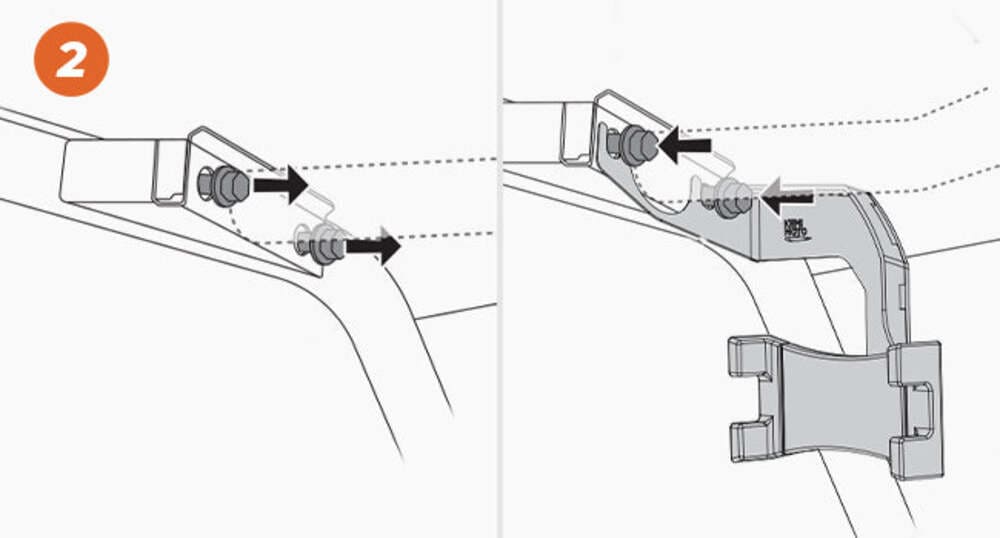 Kemimoto Kawasaki Teryx CAMO S LE 360° Adjustable Cell Phone Holder