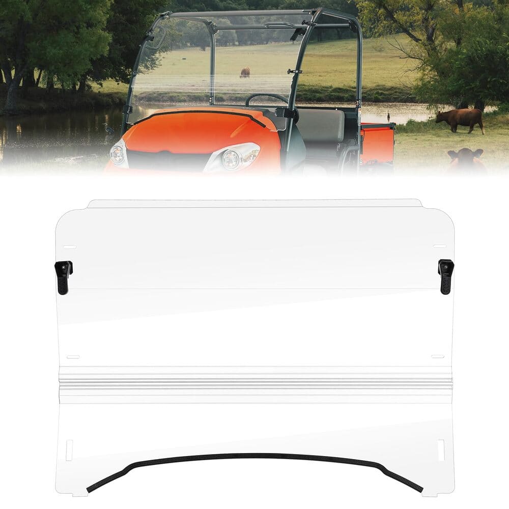 Kemimoto Kubota RTV 400/500/520 Scratch Resistant Front Windshield