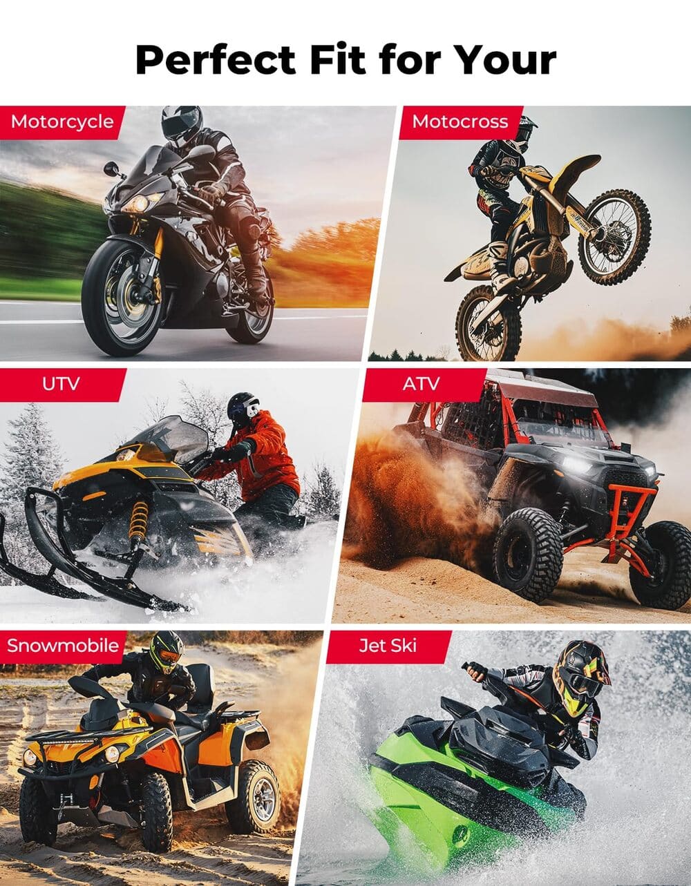 Kemimoto LiFePO4 12v 4Ah Motorcycle/ Lawn Mower Lithium Battery - ATV /UTV