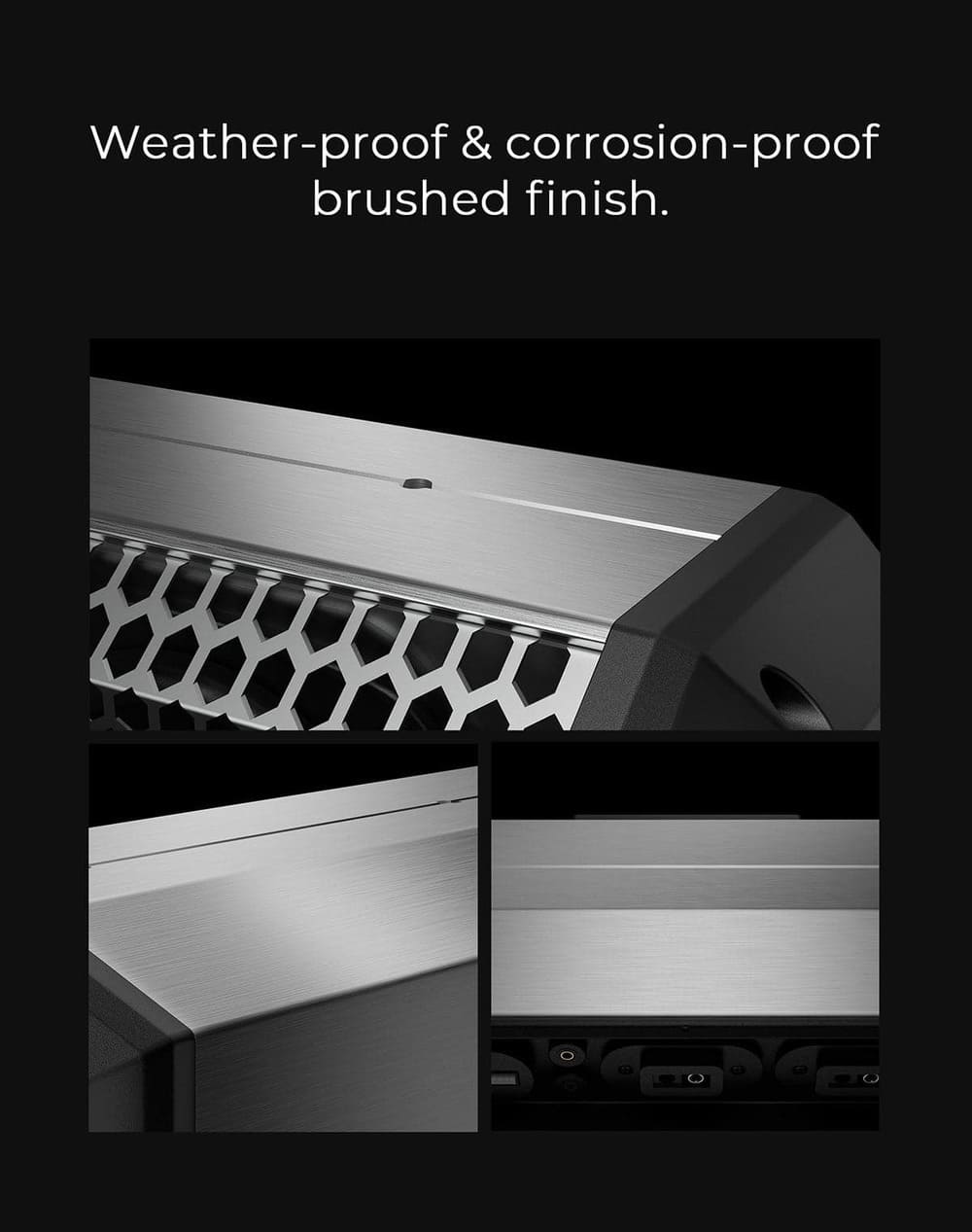 Kemimoto Midnight S40 16" Aluminum RGB Silver Bluetooth Soundbar