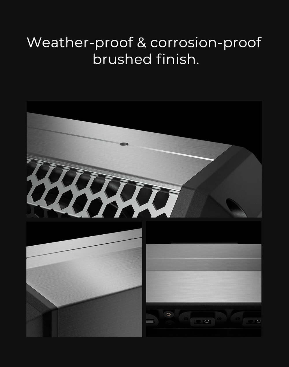 Kemimoto Midnight S80 26"/32" Aluminum 6-Speaker RGB Silver Soundbar