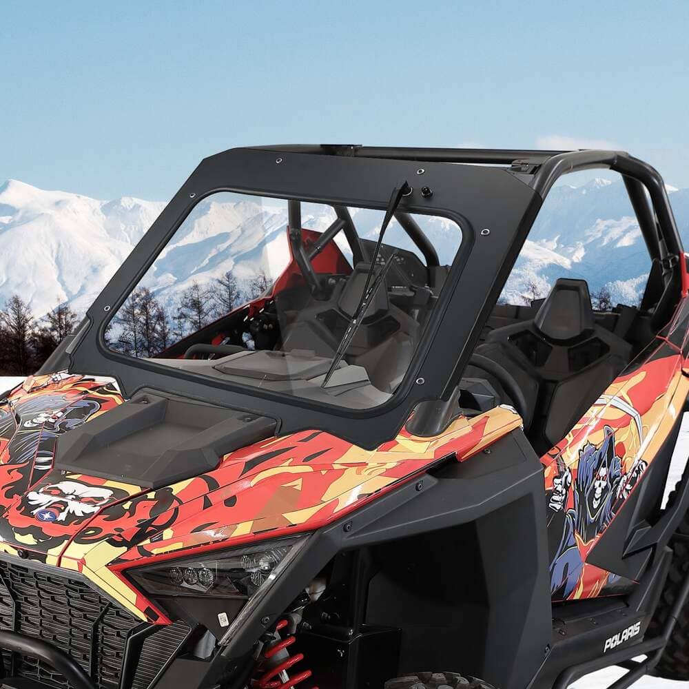 Kemimoto Polaris '20-'24 RZR Pro XP/ Turbo R Glass Windshield w/ Electric Wipers