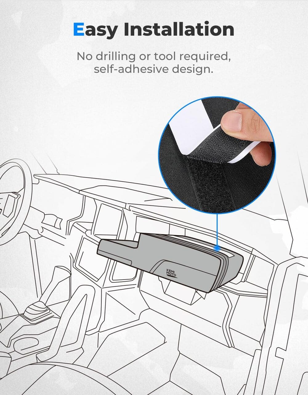 Kemimoto Polaris General 1000/4 1000 Dashboard Storage Bag