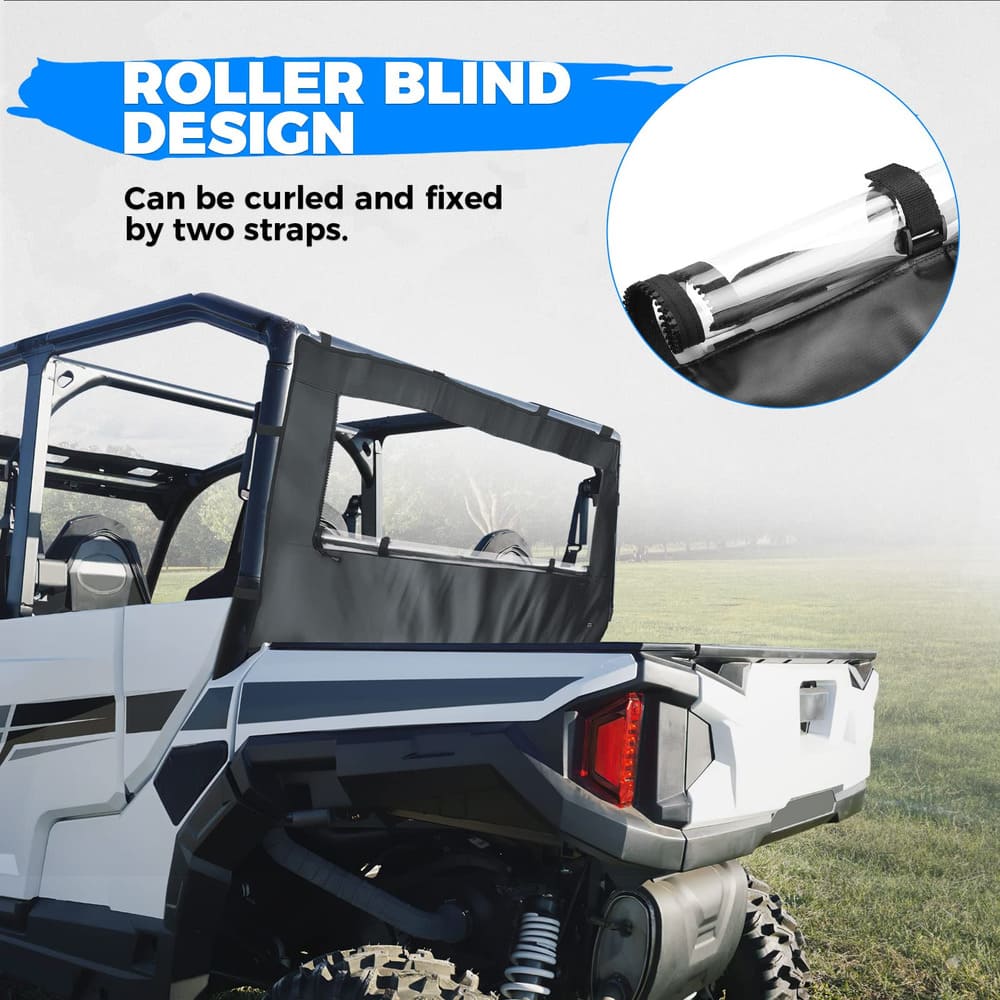Kemimoto Polaris General 1000/XP 1000 PVC Soft Rear Windshield