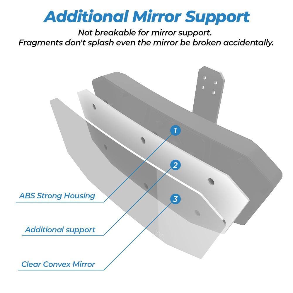 Kemimoto Polaris Ranger 500 Upgraded Rear View Mirror
