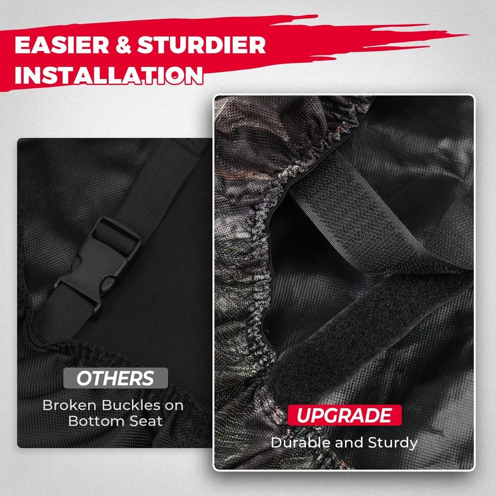 Kemimoto Polaris Ranger XP 1000 Seat Cover w/Head Rest Cover