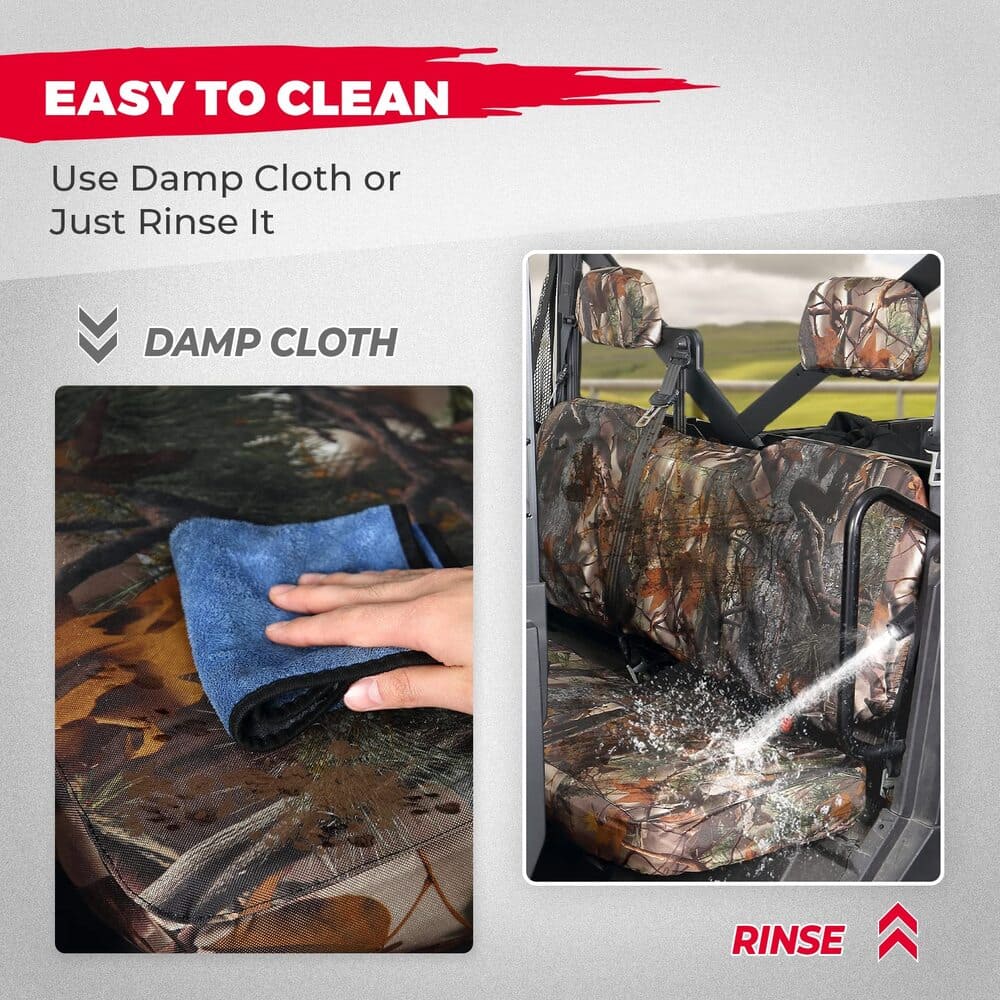 Kemimoto Polaris Ranger XP 1000 Seat Cover w/Head Rest Cover