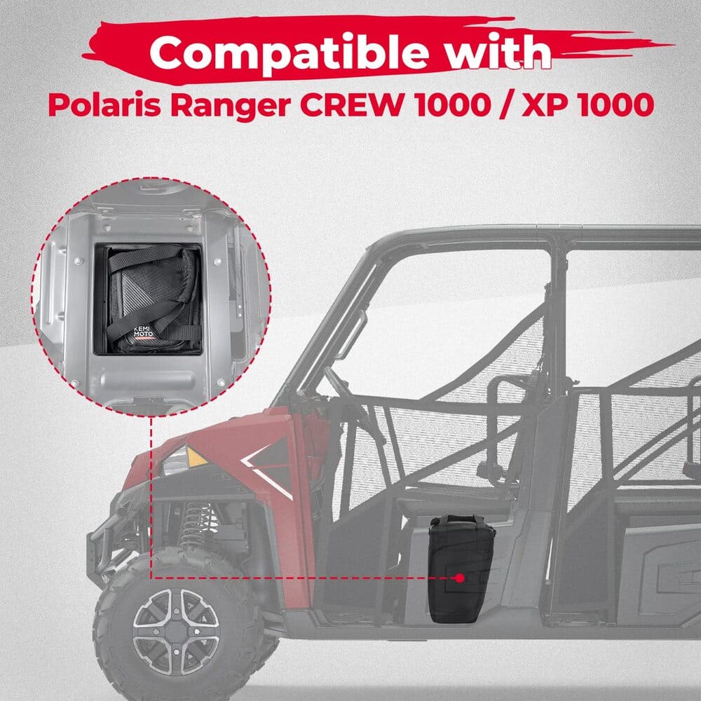 Kemimoto Polaris Ranger Crew XP 1000 12L Cooler Bag Underseat Storage