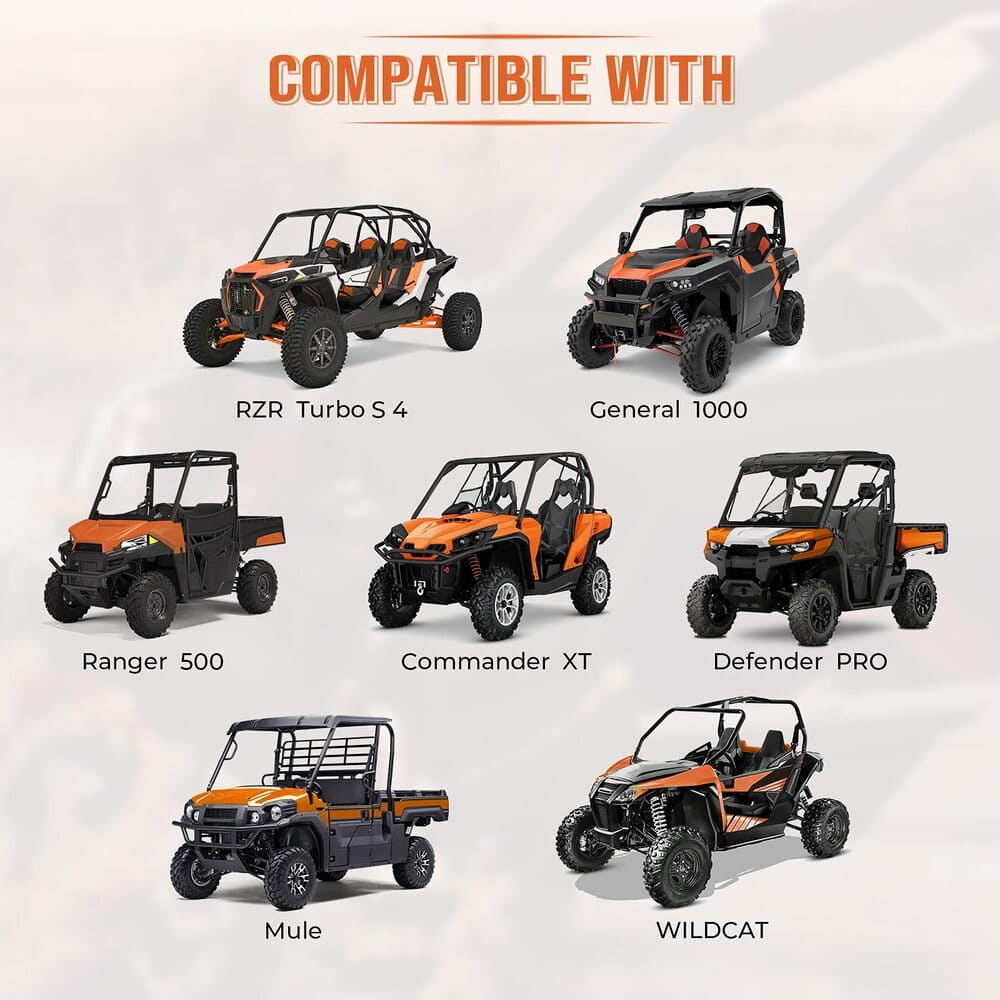 Kemimoto Polaris Ranger Heavy Duty UTV Bed Cargo Net