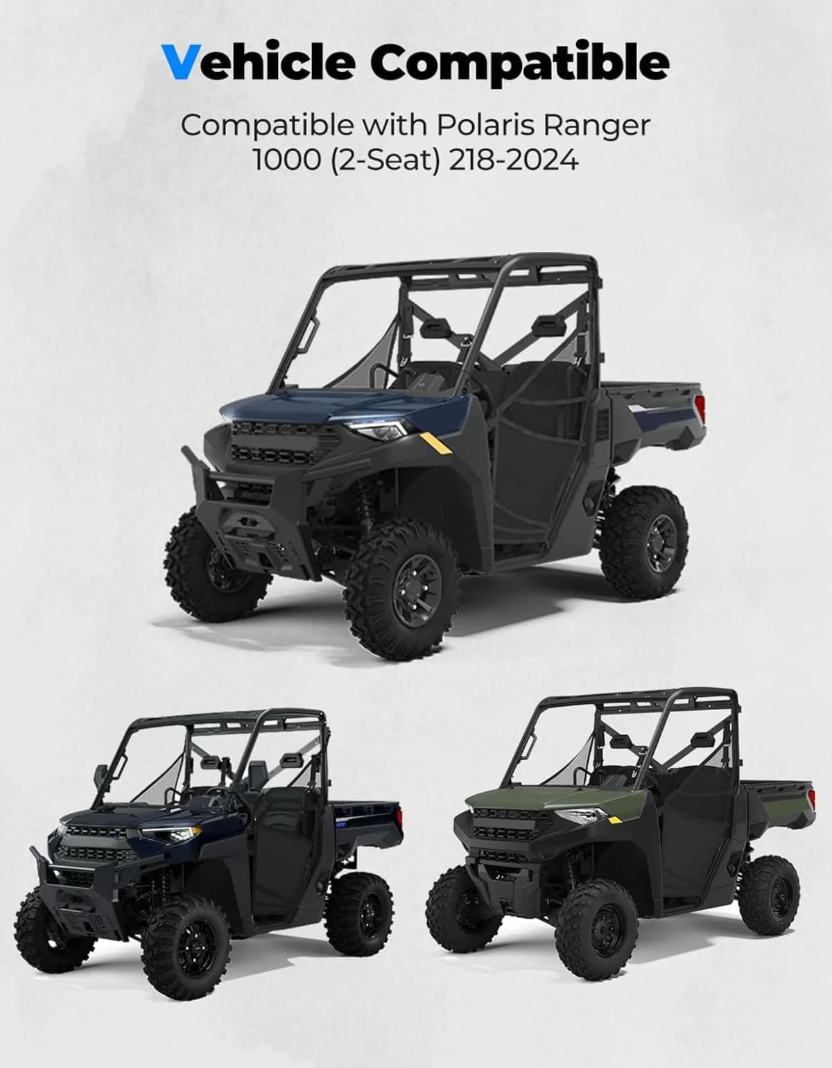 Kemimoto Polaris Ranger XP 1000 2-Seat Roof Rack