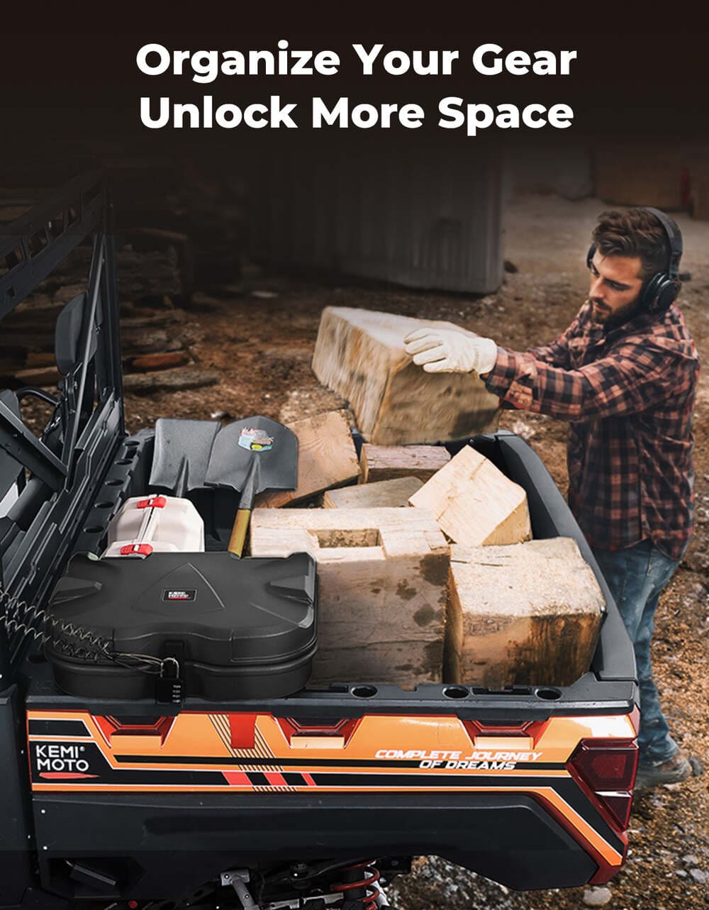 Kemimoto Polaris Ranger XP 1000 20L Cargo Storage Box