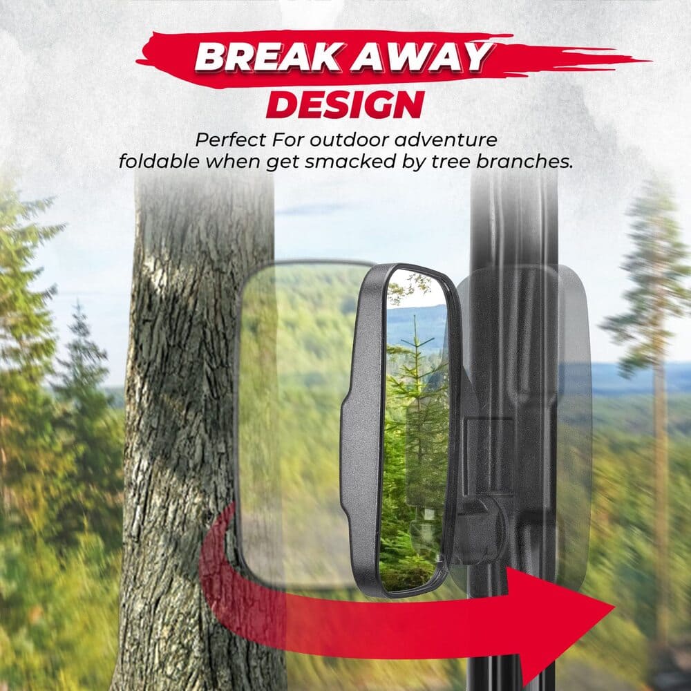 Kemimoto Polaris Ranger XP 1000/500/900 UTV Mirror Pro-Fit tube cages