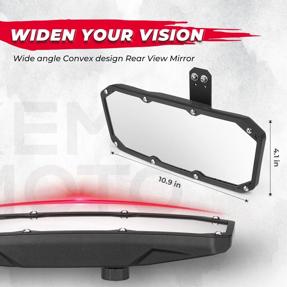 Kemimoto Polaris Ranger XP 1000/500/900 UTV Mirror Pro-Fit tube cages