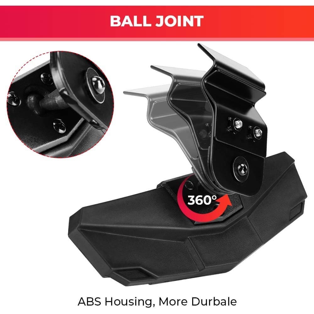 Kemimoto Polaris Ranger XP 1000 Adjustable Side & Rear View Mirror