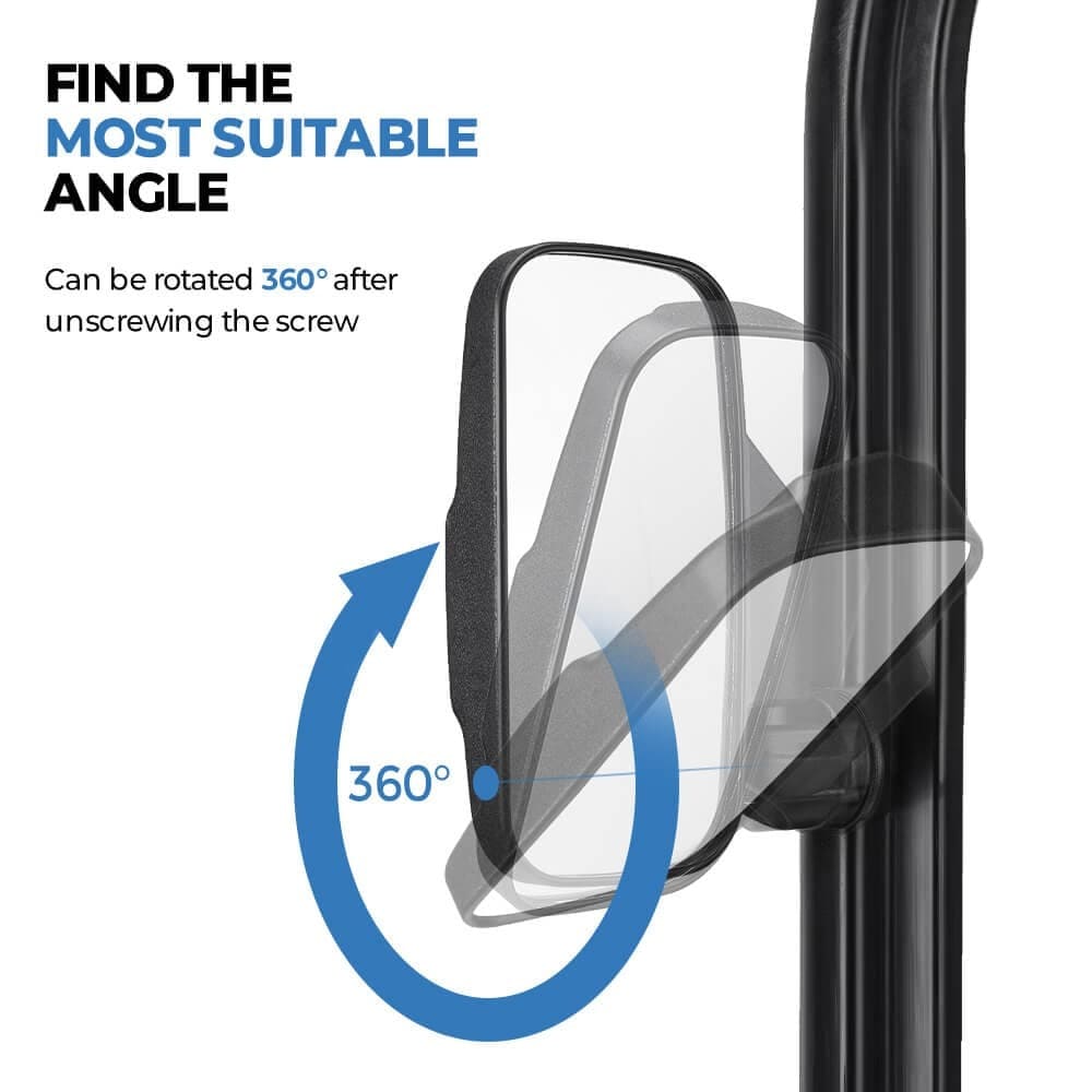 Kemimoto Polaris Ranger XP 1000 Adjustable Side & Rear View Mirror