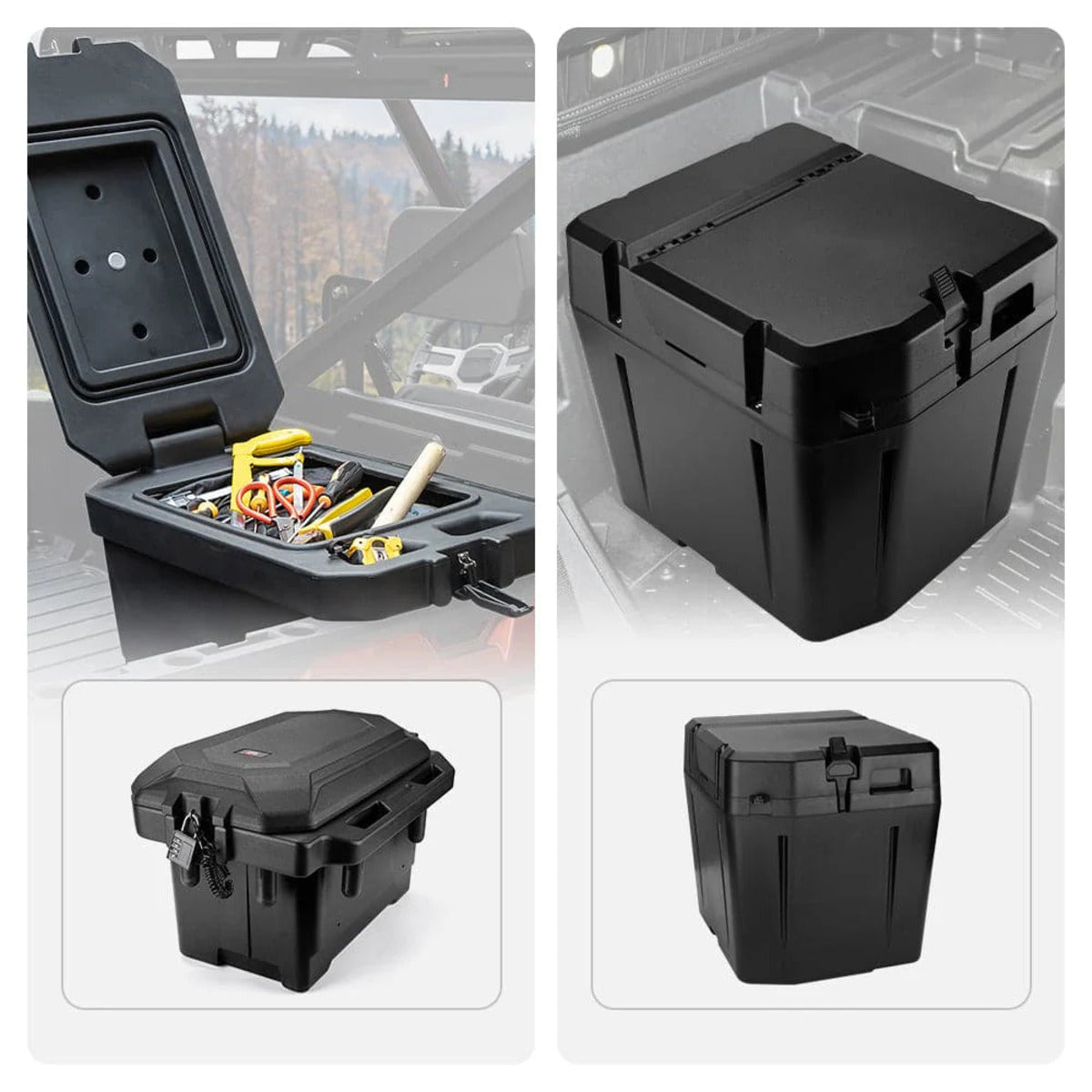 Kemimoto Polaris Ranger XP 1000 Big Size Cargo Box & Under Seat Storage Box