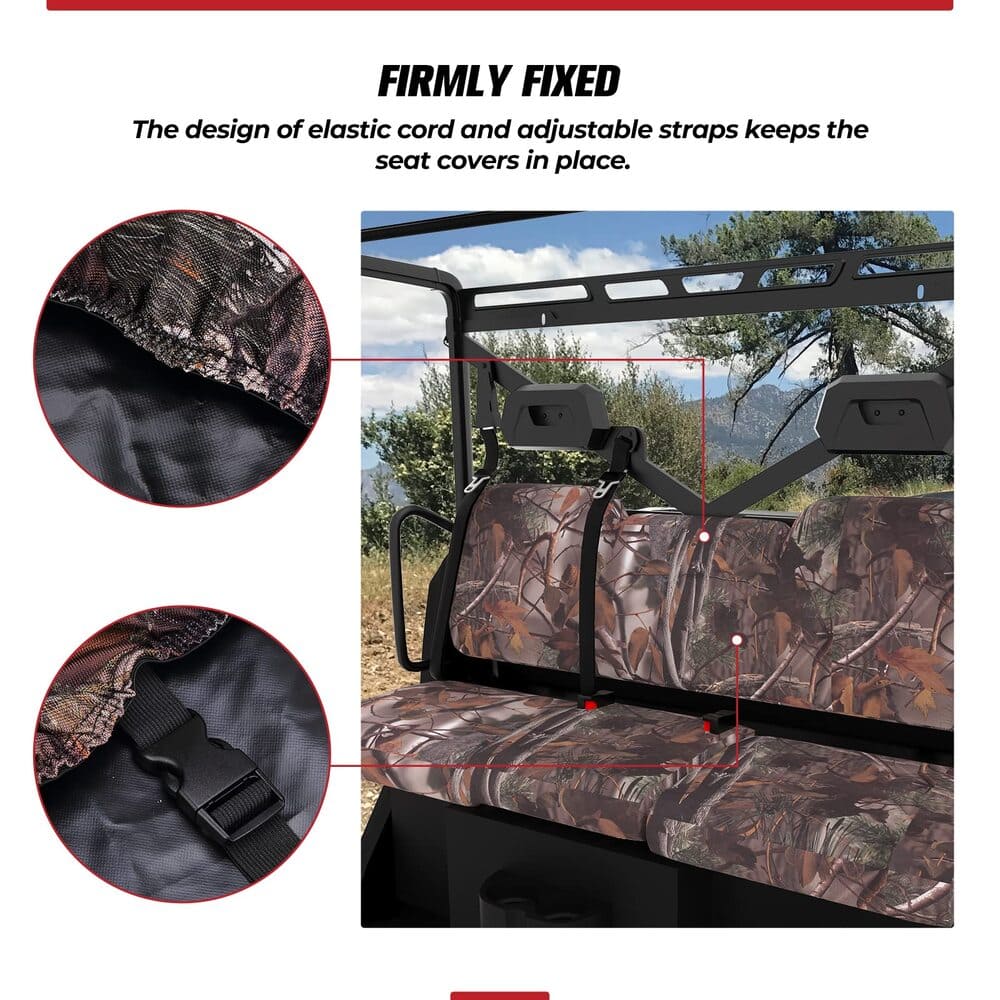 Kemimoto Polaris Ranger XP 1000 Camouflage Seat Cover - 3 Pcs