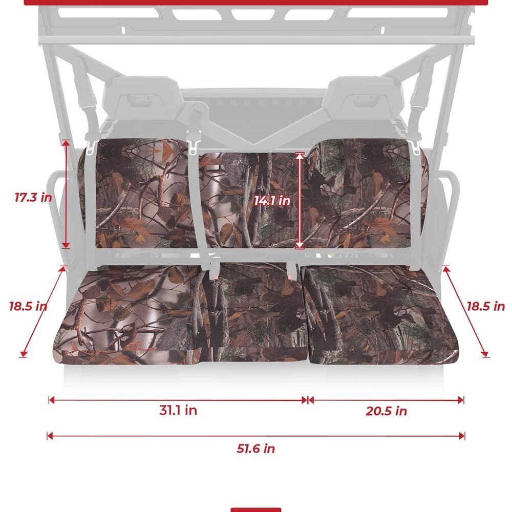 Kemimoto Polaris Ranger XP 1000 Camouflage Seat Cover - 3 Pcs