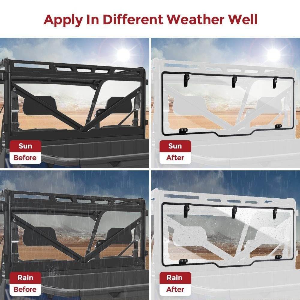 Kemimoto Polaris Ranger XP 1000/Crew Rear Windshield