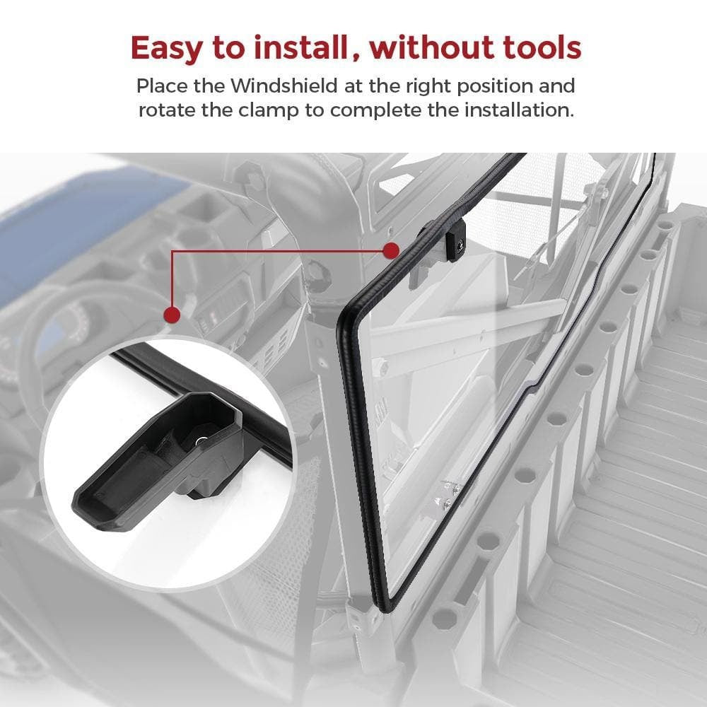 Kemimoto Polaris Ranger XP 1000/Crew Rear Windshield