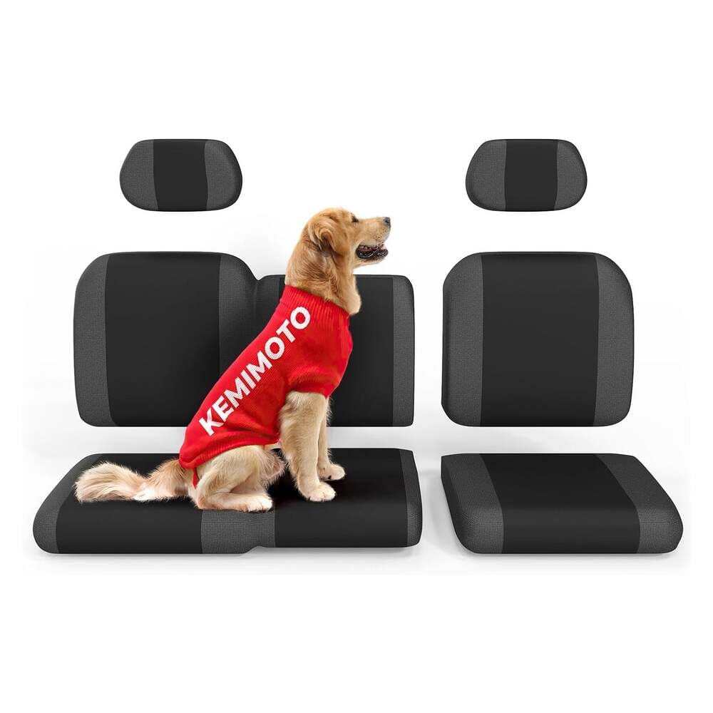 Kemimoto Polaris Ranger XP 1000 Split Bench Seat Covers - 6 PCs