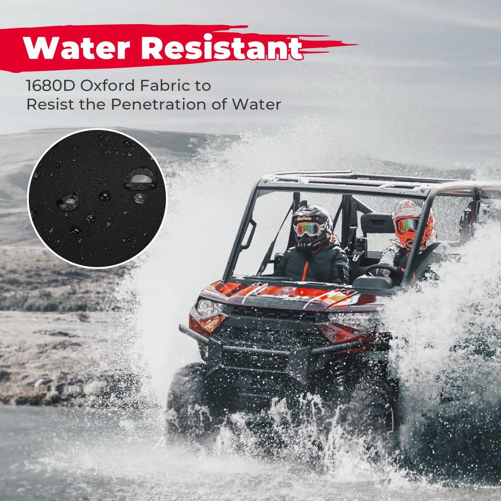 Kemimoto Polaris Ranger XP 1000 Split Bench Seat Covers - 6 PCs