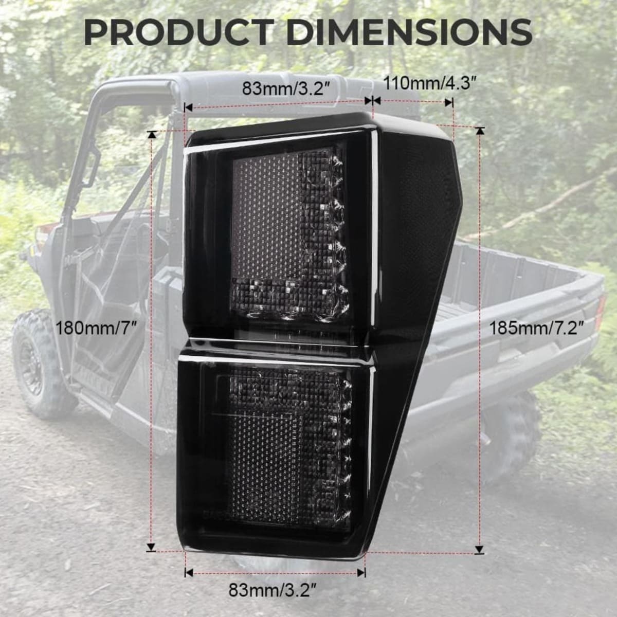 Kemimoto Polaris Ranger XP 1000/ Crew Tail Light