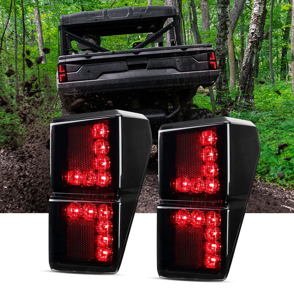 Kemimoto Polaris Ranger XP 1000 Crew Waterproof Seat Cover & Tail Lights