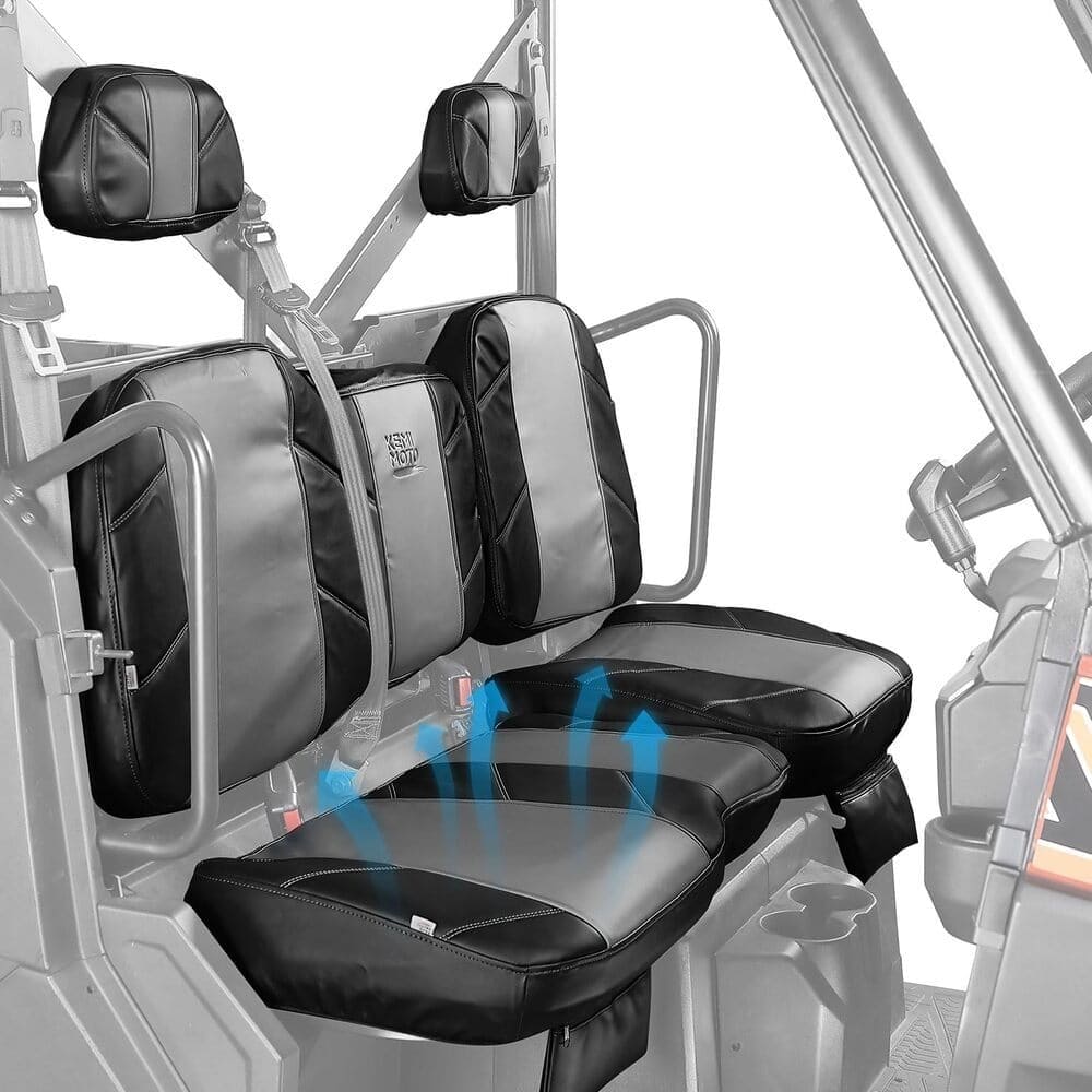 Kemimoto Polaris Ranger XP 1000 UTV Leather Seat Covers w/ Pocket