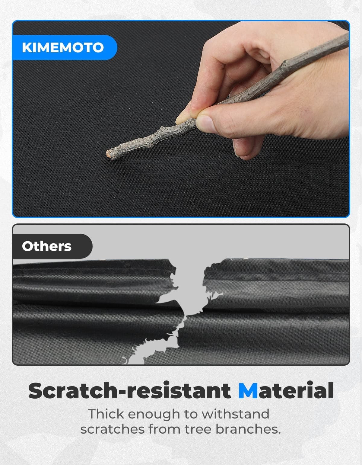 Kemimoto Polaris Ranger XP 1000 UTV Zippered Soft Rear Window