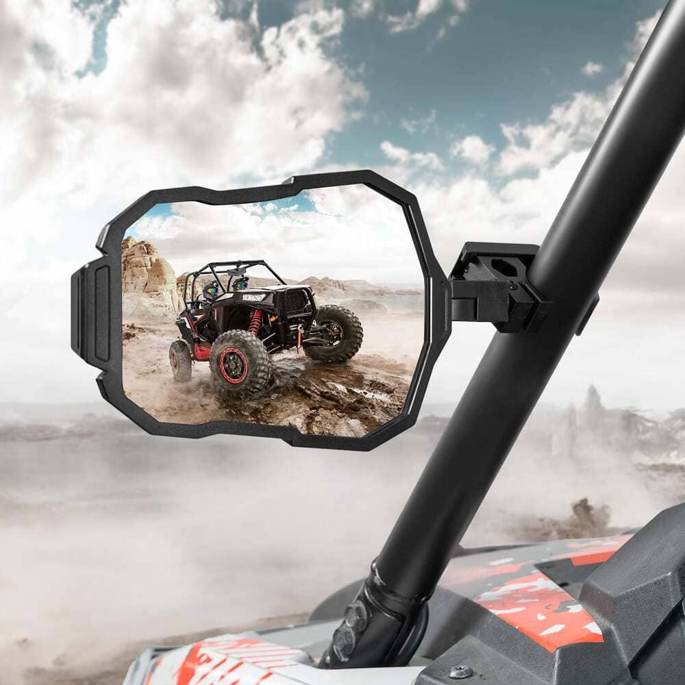 Kemimoto Polaris RZR 1.5"-2" UTV Roll Cage Side View Mirrors