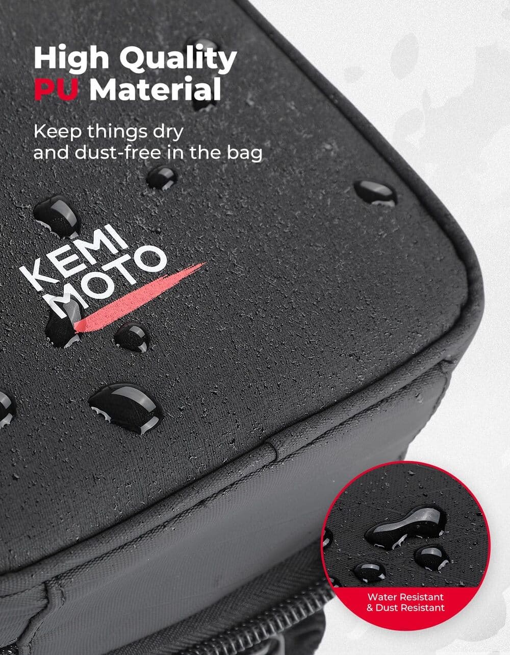 Kemimoto Polaris RZR 1000 XP UTV Armrest Safe Console Storage Bag