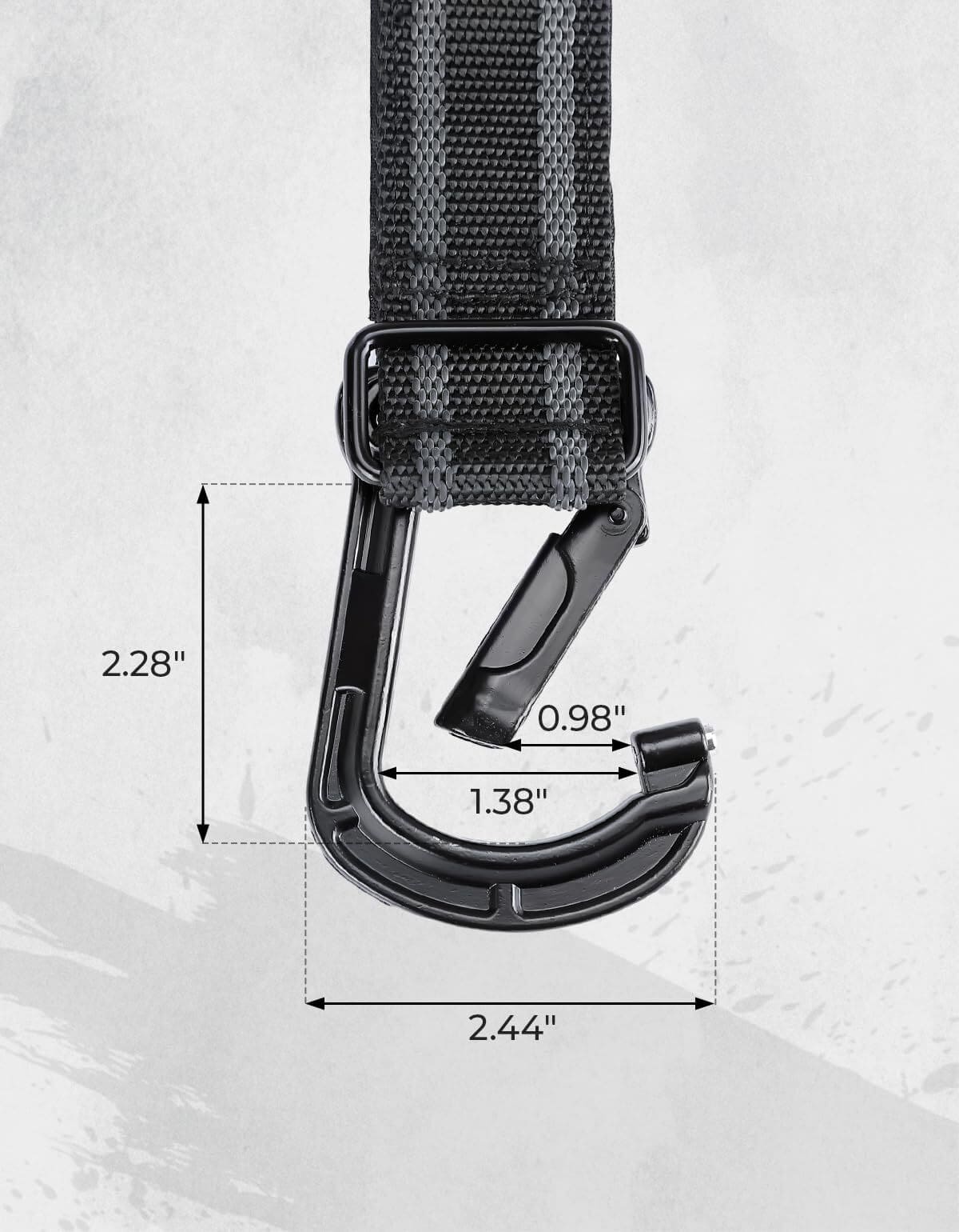 Kemimoto Polaris RZR 1.5" -2.0" Roll Bar UTV Helmet Hanger Hook - 2 Pcs