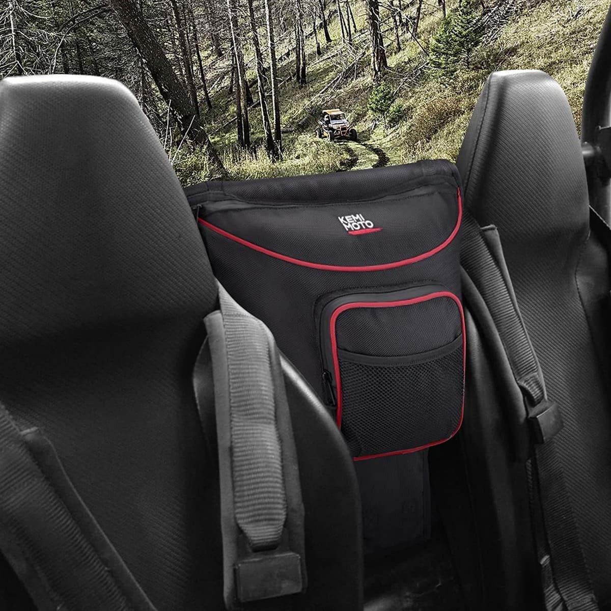 Kemimoto Polaris RZR Door Bags & Center Storage Bag