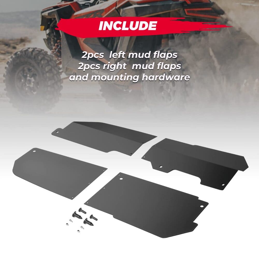 Kemimoto Polaris RZR Pro R 4 Pcs Mud Fender Flares