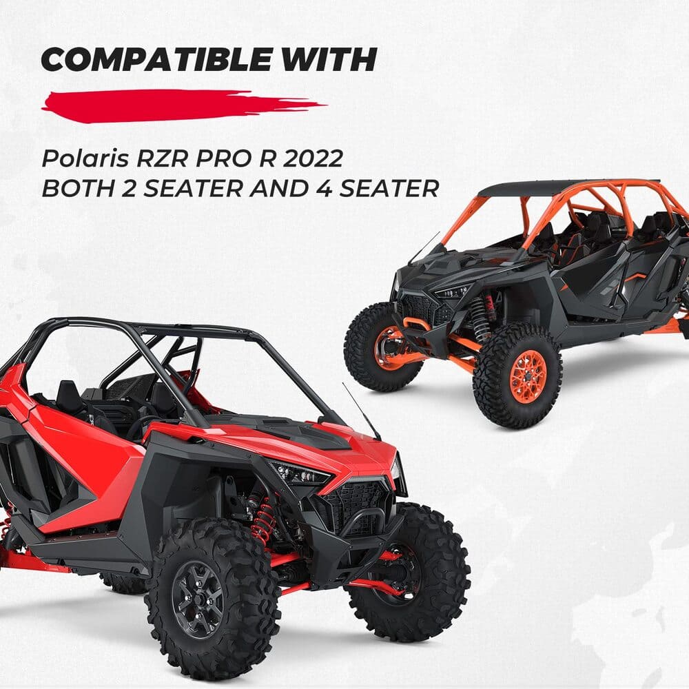 Kemimoto Polaris RZR Pro R 4 Pcs Mud Fender Flares