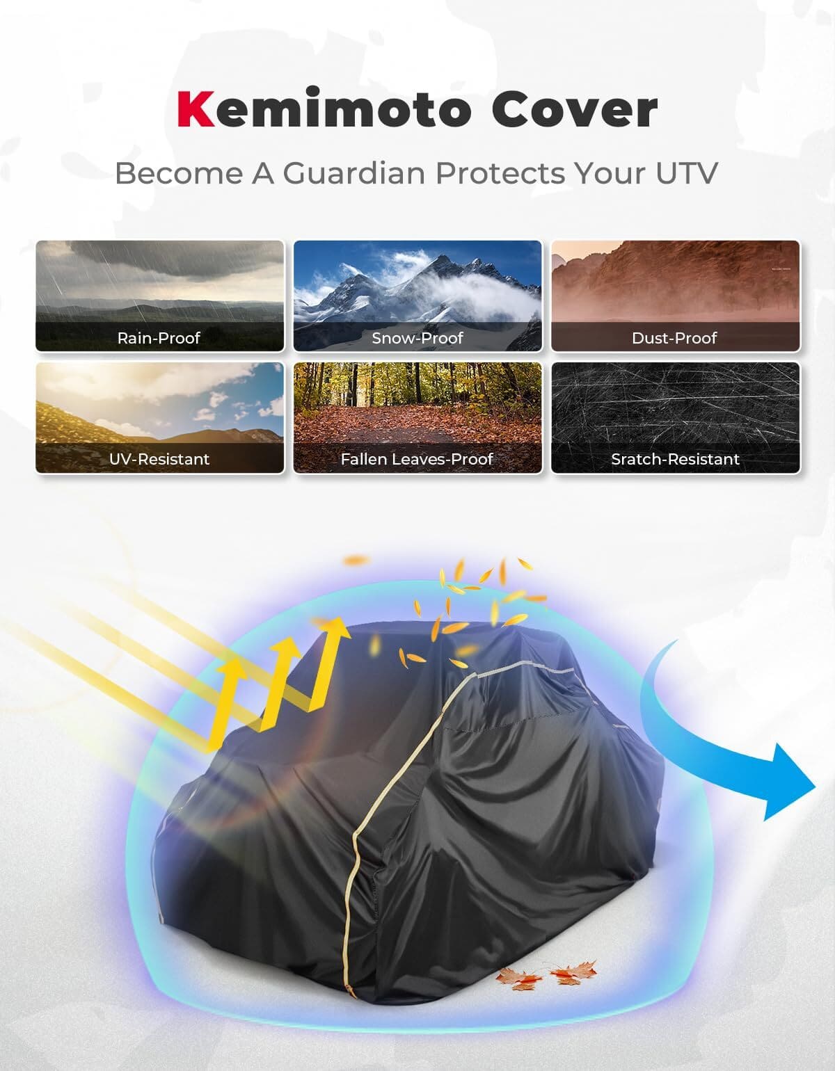 Kemimoto Polaris RZR Pro R 4 Seater UTV Cover