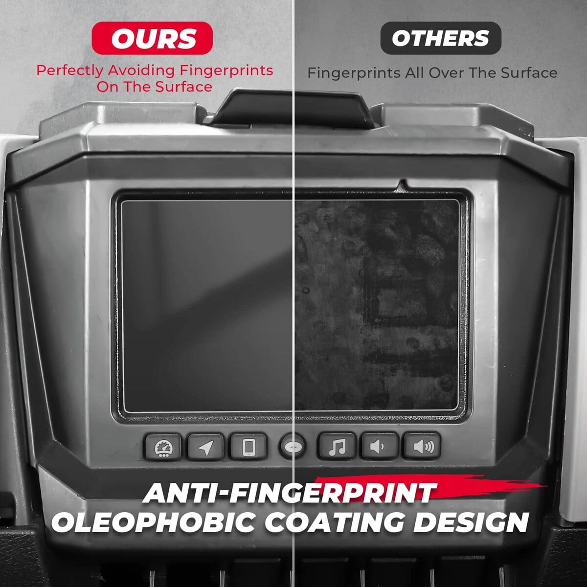 Kemimoto Polaris RZR Pro R Tempered Glass Screen Protector