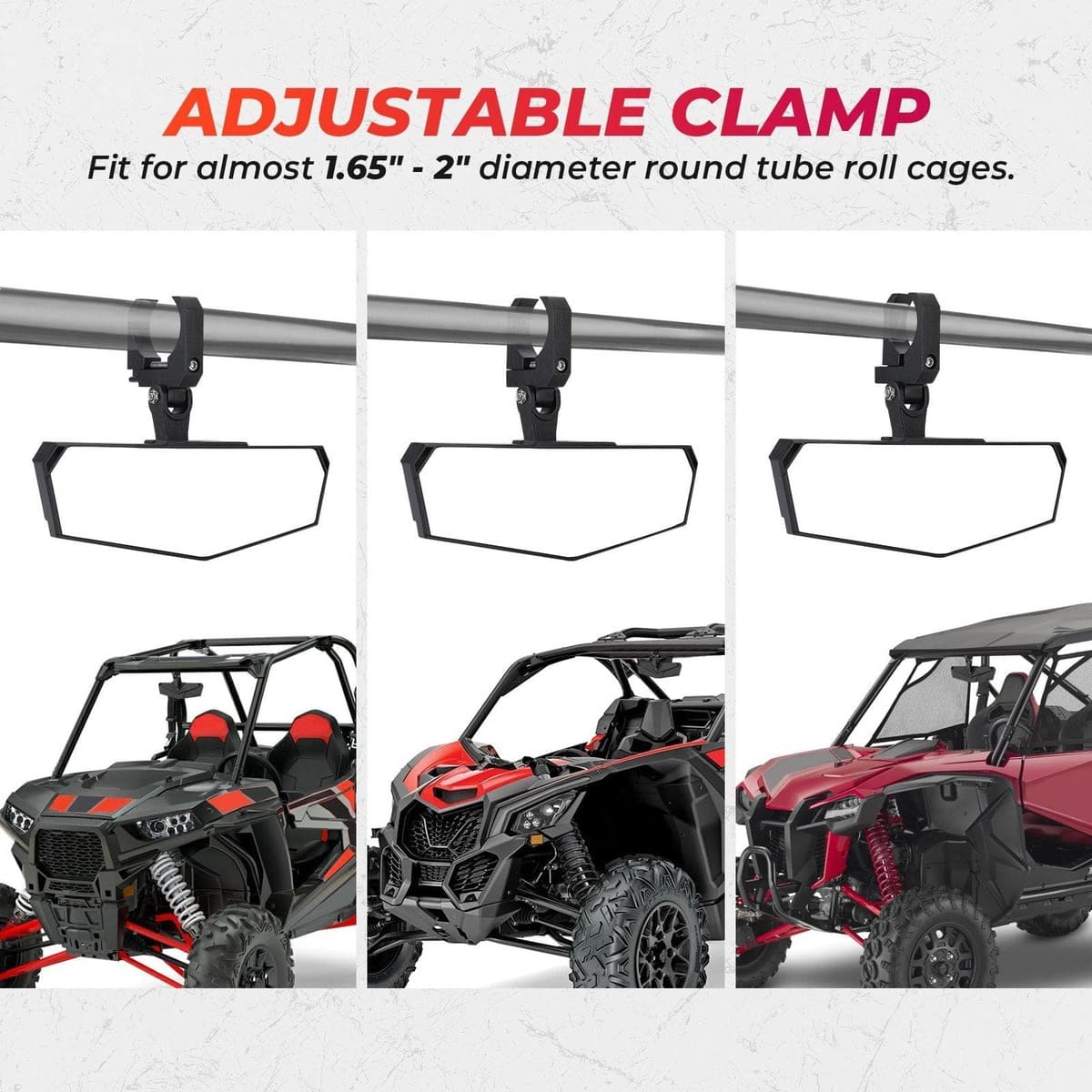 Kemimoto Polaris RZR Pro XP "1.5-2" Rear view Mirror