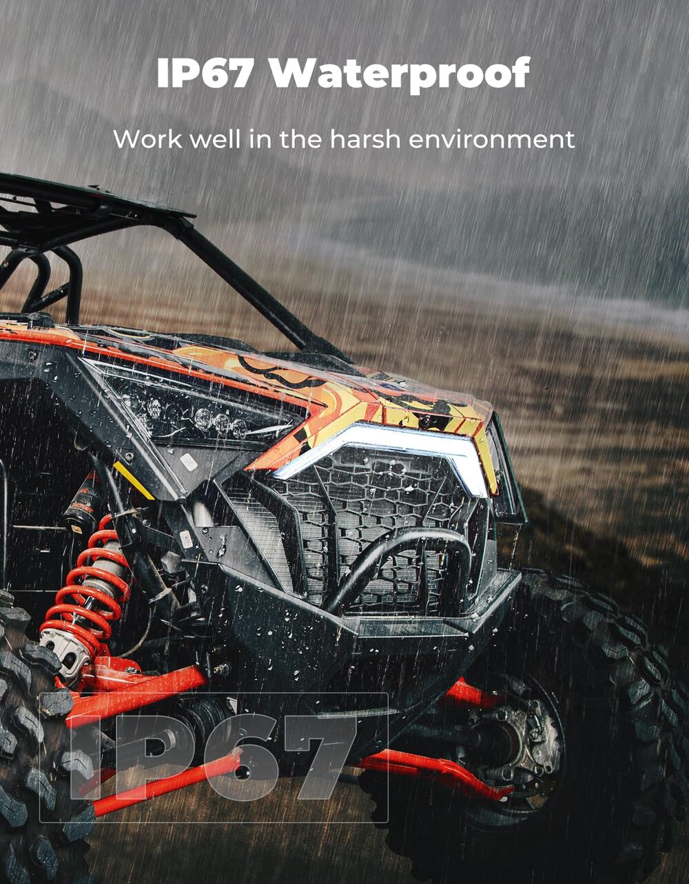 Kemimoto Polaris RZR PRO XP/4 RGB Turn Signal Light, Fang Light